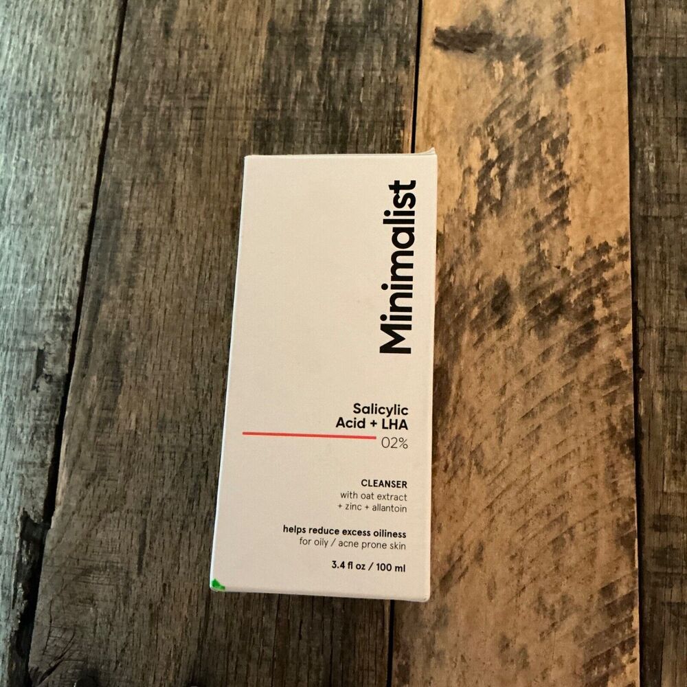 NEW Minimalist 2% Salicylic Acid Face Wash for Oily Skin with LHA & Zinc 100ml